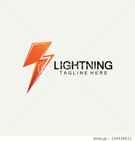 lightning thunder bolt electricity logo design template lightning thunder bolt electricity logo design template 138416611