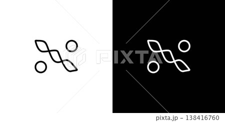 unique and modern letter N initials logo design 138416760