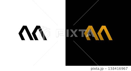 Simple and elegant letter M initials logo design Simple and elegant letter M initials logo design 138416967