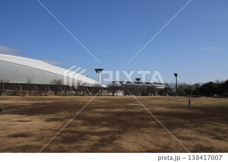 埼玉県熊谷市の熊谷スポーツ文化公園の風景 埼玉県熊谷市の熊谷スポーツ文化公園の風景 138417007