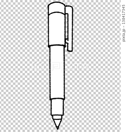 用原子筆繪製的簡單單色插圖。 用原子筆繪製的簡單單色插圖。 138417345