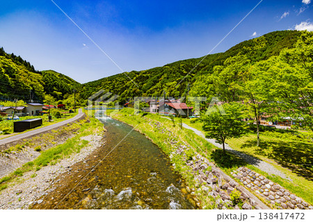 長野県 奈良井宿・木曽の大橋 長野県 奈良井宿・木曽の大橋 138417472