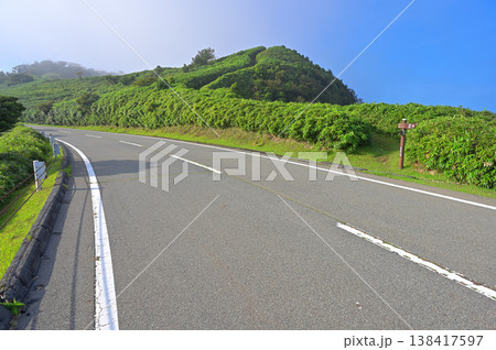 伊豆半島 伊豆山稜線歩道 西伊豆スカイラインと緑の古稀山 伊豆半島 伊豆山稜線歩道 西伊豆スカイラインと緑の古稀山 138417597