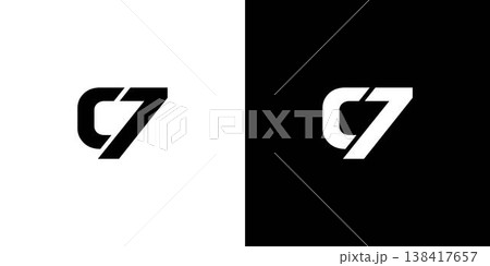 Modern and strong C7 logo design Modern and strong C7 logo design 138417657