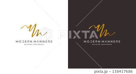 Luxurious and elegant letter MM initials logo design Luxurious and elegant letter MM initials logo design 138417686