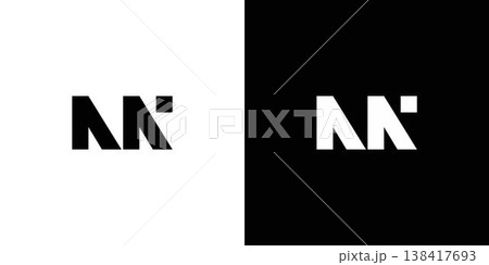 Simple and unique letter NN initials logo design 138417693