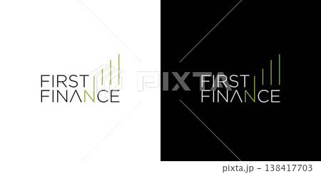 The First Finance logo design is modern and conceptual 138417703