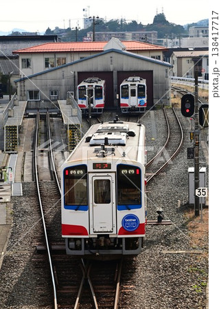 三陸鉄道リアス線の最南端駅 盛駅 三陸鉄道リアス線の最南端駅 盛駅 138417717