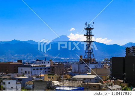 甲府城から見た甲府市街 138417930