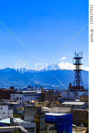 甲府の街並み 夏 甲府の街並み 夏 138417931