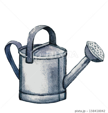 Watering Can Illustration Gardening Tool Watering Can Illustration Gardening Tool 138418042