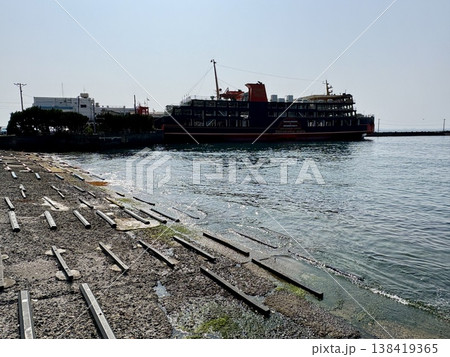 東京湾フェリーしらはま丸_千葉県側金谷港 東京湾フェリーしらはま丸_千葉県側金谷港 138419365