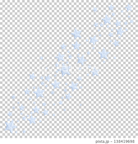 【パステルポップ星いっぱいの天の川】手刺繍イラスト素材 138419698