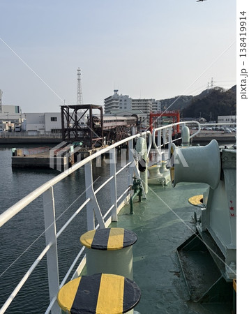 東京湾フェリーかなや丸_神奈川県側の久里浜港に接岸 東京湾フェリーかなや丸_神奈川県側の久里浜港に接岸 138419914
