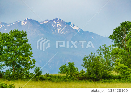 Summer mountain view, L'Obiou in Alps, France. 138420100