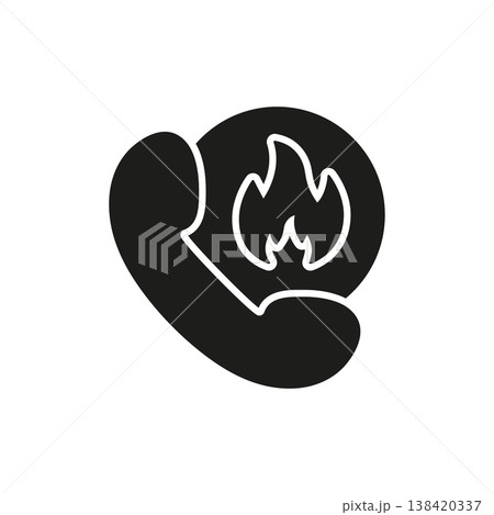 Phone With Fire Solid Icon. Urgent Communication, Emergency Call, And Crisis Hotline Silhouette Symbol. Rapid Response Service Alert. Isolated Vector Illustration Phone With Fire Solid Icon. Urgent Communication, Emergency Call, And Crisis Hotline Silhouette Symbol. Rapid Response Service Alert. Isolated Vector Illustration 138420337