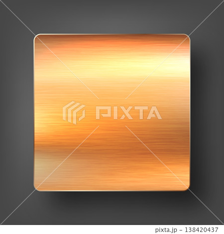 Realistic metal banner. Brushed steel or aluminium plate. Polished metal surface. Old grunge texture with scratches. Vector illustration Realistic metal banner. Brushed steel or aluminium plate. Polished metal surface. Old grunge texture with scratches. Vector illustration 138420437