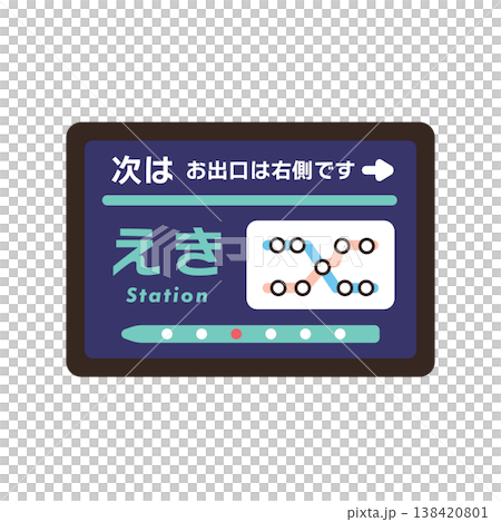 火車車廂內的液晶顯示器示意圖。 138420801