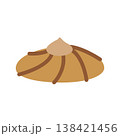 Shortbread cookies with cream filling. For decorating pastries, desserts, snacks and food packaging. Flat vector illustration. 138421456