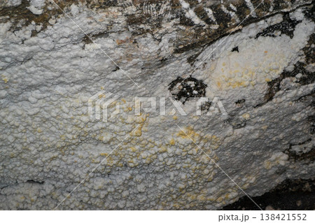 Close Up of marine Salt lake texture and sea salt particles. High quality photo 138421552