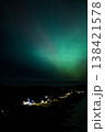 The Aurora Borealis, the northern lights, showing up above Portnoo in County Donegal, Ireland 138421578