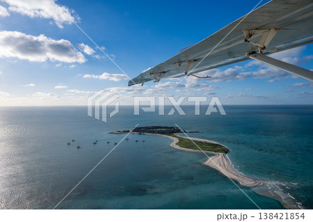 Seaplane view of Fort Jefferson at Dry Tortugas National Park Seaplane view of Fort Jefferson at Dry Tortugas National Park 138421854