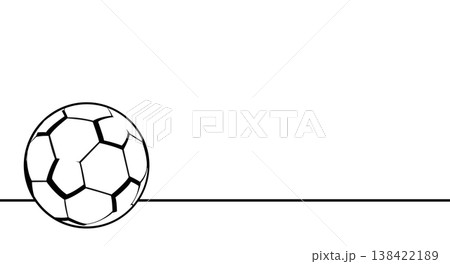 silhouette, soccer ball standing near the center line on the field. Soccer football, dynamic sport. Template design. vector illustration silhouette, soccer ball standing near the center line on the field. Soccer football, dynamic sport. Template design. vector illustration 138422189