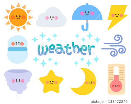 かわいい天気のイラストまとめ 138422243