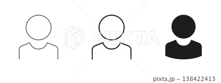 User Profile Avatar Line And Solid Icon Set. User Identification And Account Representation Outline And Silhouette Symbol Collection. Personal Profile Icons. Isolated Vector Illustration User Profile Avatar Line And Solid Icon Set. User Identification And Account Representation Outline And Silhouette Symbol Collection. Personal Profile Icons. Isolated Vector Illustration 138422413
