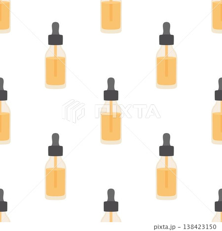 bottle of cuticle oil seamless pattern 138423150