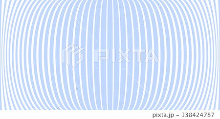 Halftone Light Blue Lines Pattern. 3D Illusion. Convex Background. 138424787