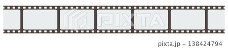 映画フィルムストリップ(薄いグレー) 映画フィルムストリップ(薄いグレー) 138424794