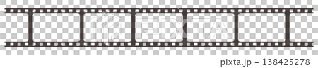 Illustration of a film strip (transparent, framed) Illustration of a film strip (transparent, framed) 138425278
