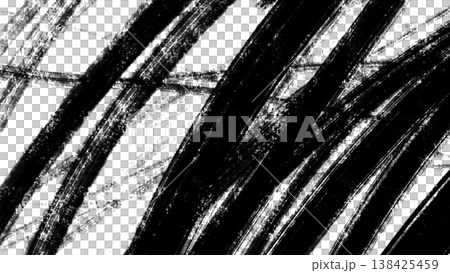 A rough, painted background with messy lines scribbled in a faded, thick marker. Hand-drawn grunge texture material. 138425459