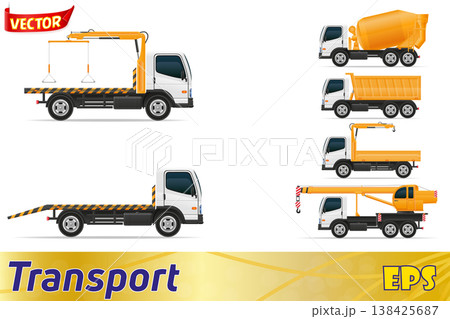 trucks designed for construction vector illustration trucks designed for construction vector illustration 138425687