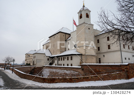City Brno - Czech Republic - Europe. Spilberk - beautiful old castle and fortress forming the dominant of the city of Brno. 138428274