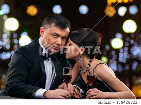 Couple at restaurant Couple at restaurant 138428822
