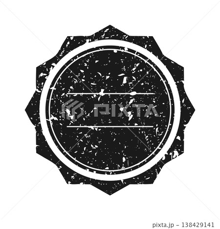 Post stamp, label or badge. Grunge imprint and postmark. Brown vintage circle postcard watermark. Used envelope design element. Vector illustration Post stamp, label or badge. Grunge imprint and postmark. Brown vintage circle postcard watermark. Used envelope design element. Vector illustration 138429141