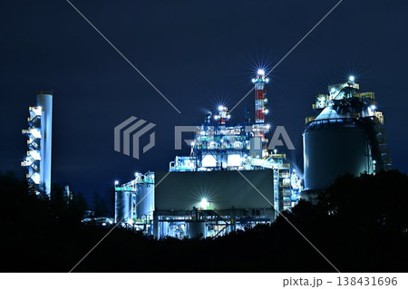 網干の工場夜景 138431696