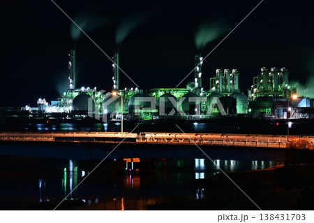 網干の工場夜景 138431703