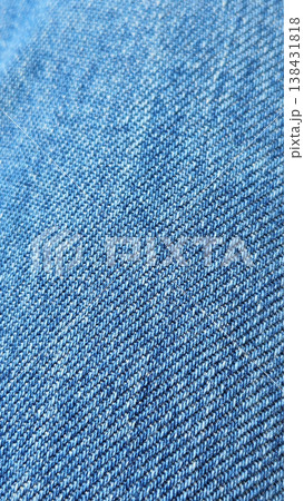 Close-up of blue denim fabric 138431818