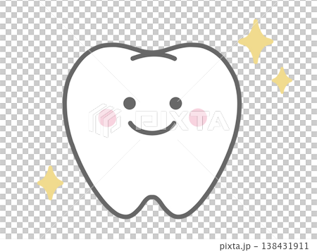 健康的牙齒特徵 138431911