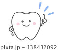 ポイントを説明する歯のキャラクター 138432092