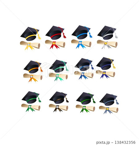 Toga Hat And Certificate 138432356