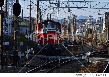 姫路城とDD51 138432411