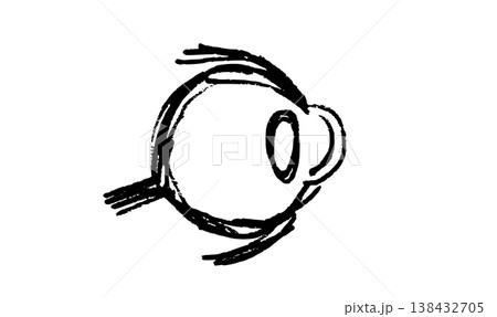 Human eye scetch Human eye scetch 138432705