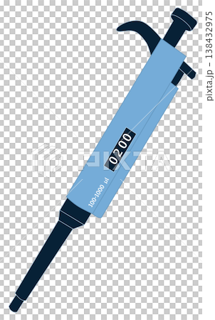 Single Blue Micropipette for Laboratory Use Single Blue Micropipette for Laboratory Use 138432975