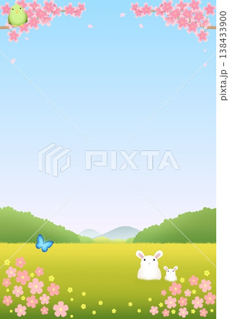 春の背景〈ハガキ〉 138433900