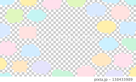 Various speech bubble frames 138433989