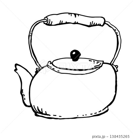 Single metal teapot for tourist Single metal teapot for tourist 138435265